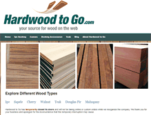 Tablet Screenshot of hardwoodtogo.com